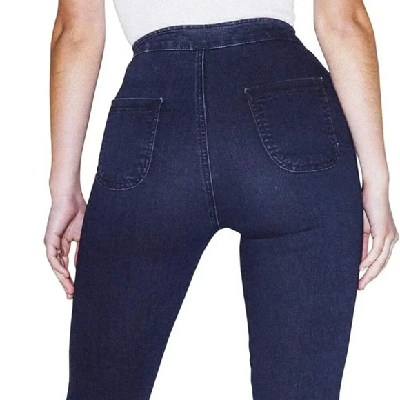 American Apparel Denim The Easy Jean Dark Wash Pencil Jeans Size XXS - Picture 3 of 6